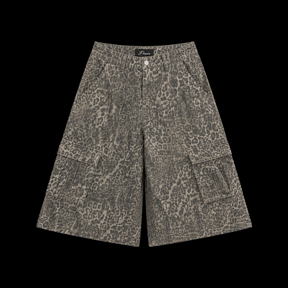 LEOPARD CARGO JORTS