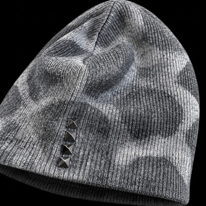 STUDDED CHEETAH BEANIE