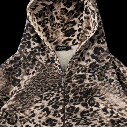 LEOPARD OBSESSION ZIP UP