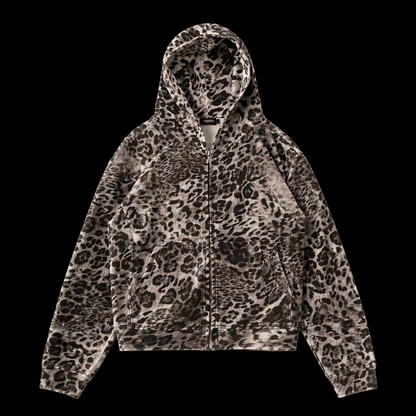 LEOPARD OBSESSION ZIP UP
