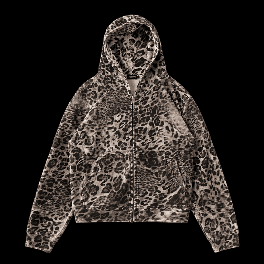 LEOPARD OBSESSION ZIP UP