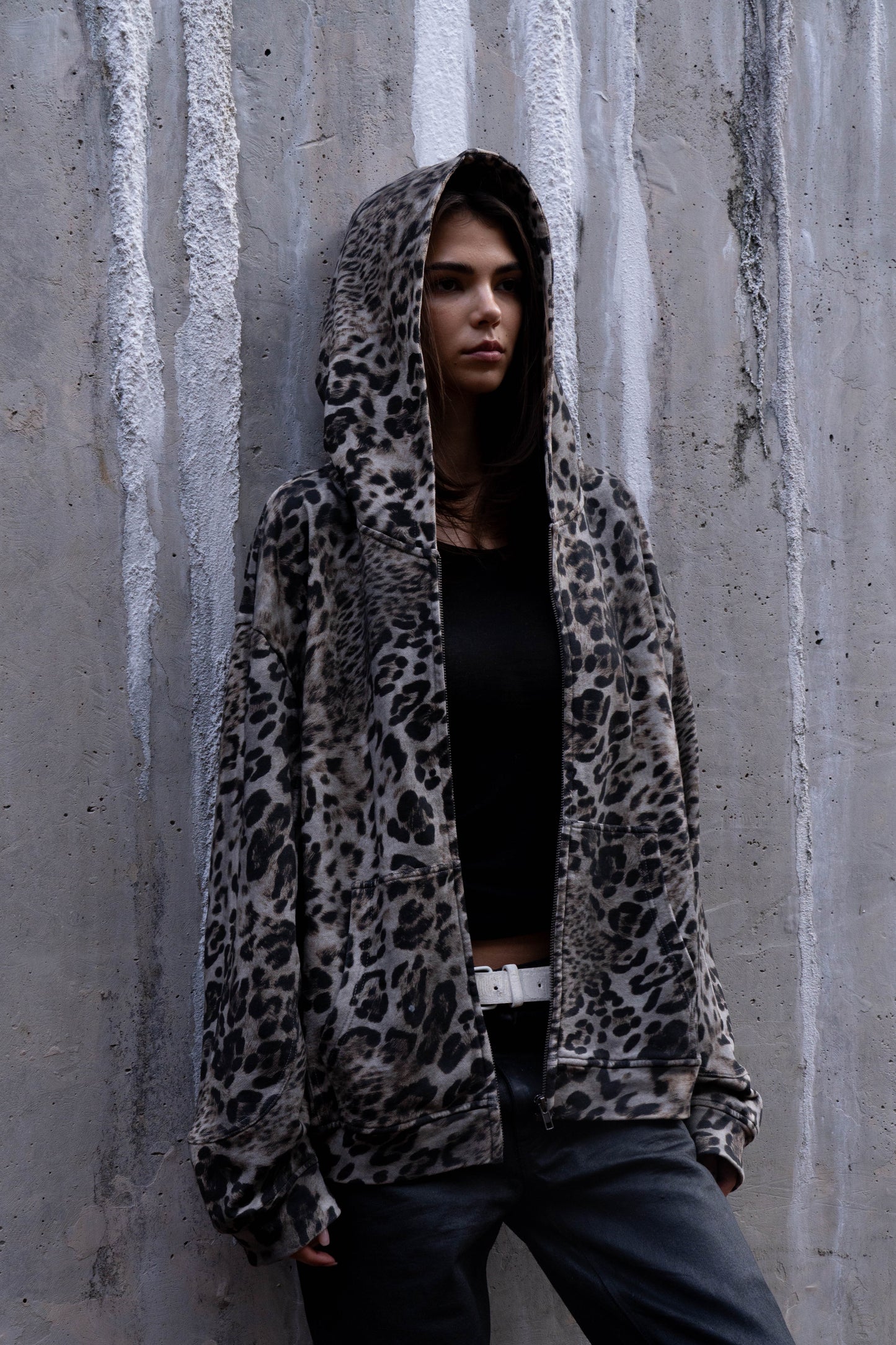 LEOPARD OBSESSION ZIP UP