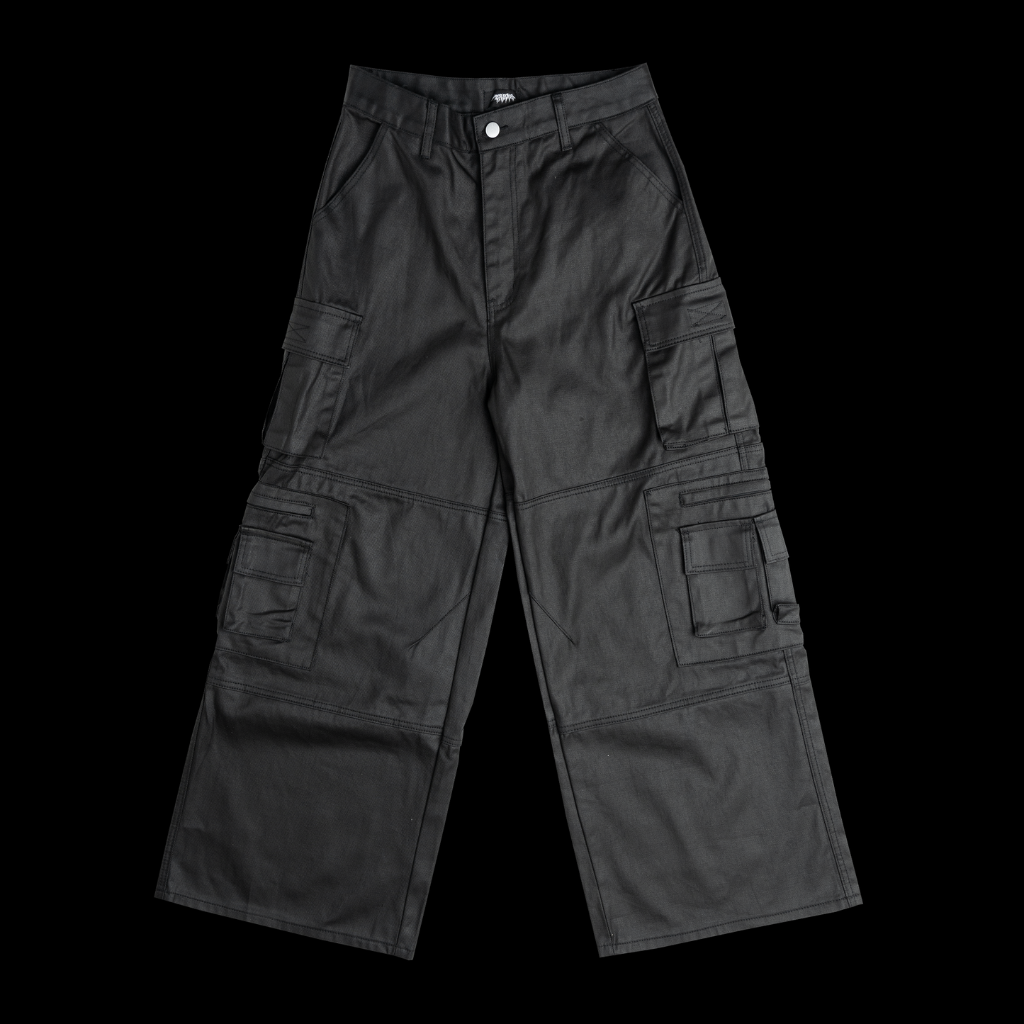 WAXED CARGO PANTS