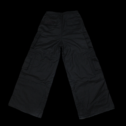 WAXED CARGO PANTS